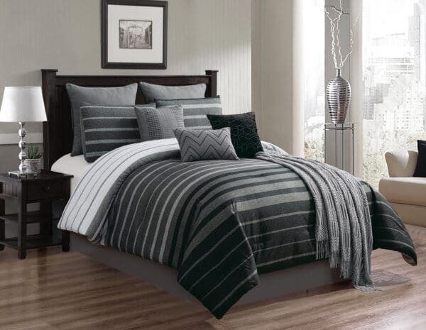 BlackGrayStripe_lgjpg - Hallmart Collectibles BlackGrayStripe_lgjpg