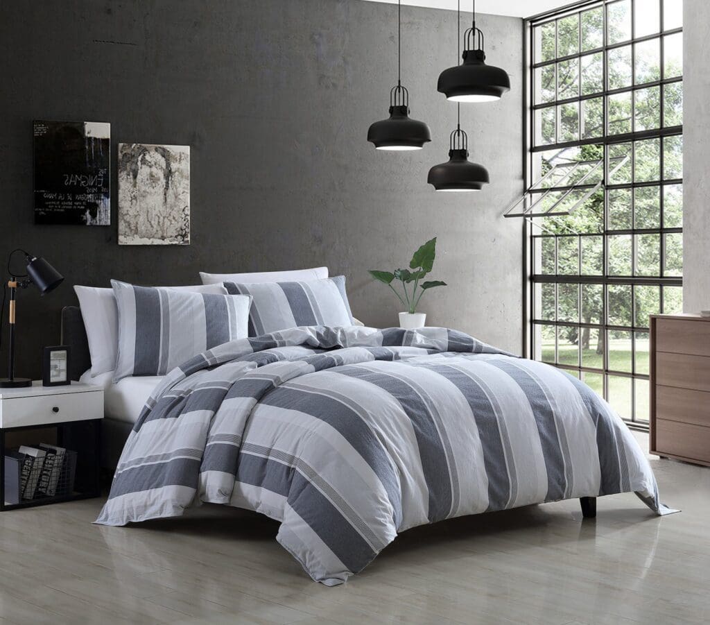 GrayStripesGray-Blue_lg-1jpg - Hallmart Collectibles GrayStripesGray-Blue_lg-1jpg