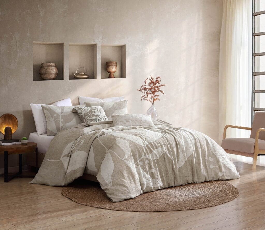 SilhouetteLeavesTaupe_lgjpg - Hallmart Collectibles SilhouetteLeavesTaupe_lgjpg